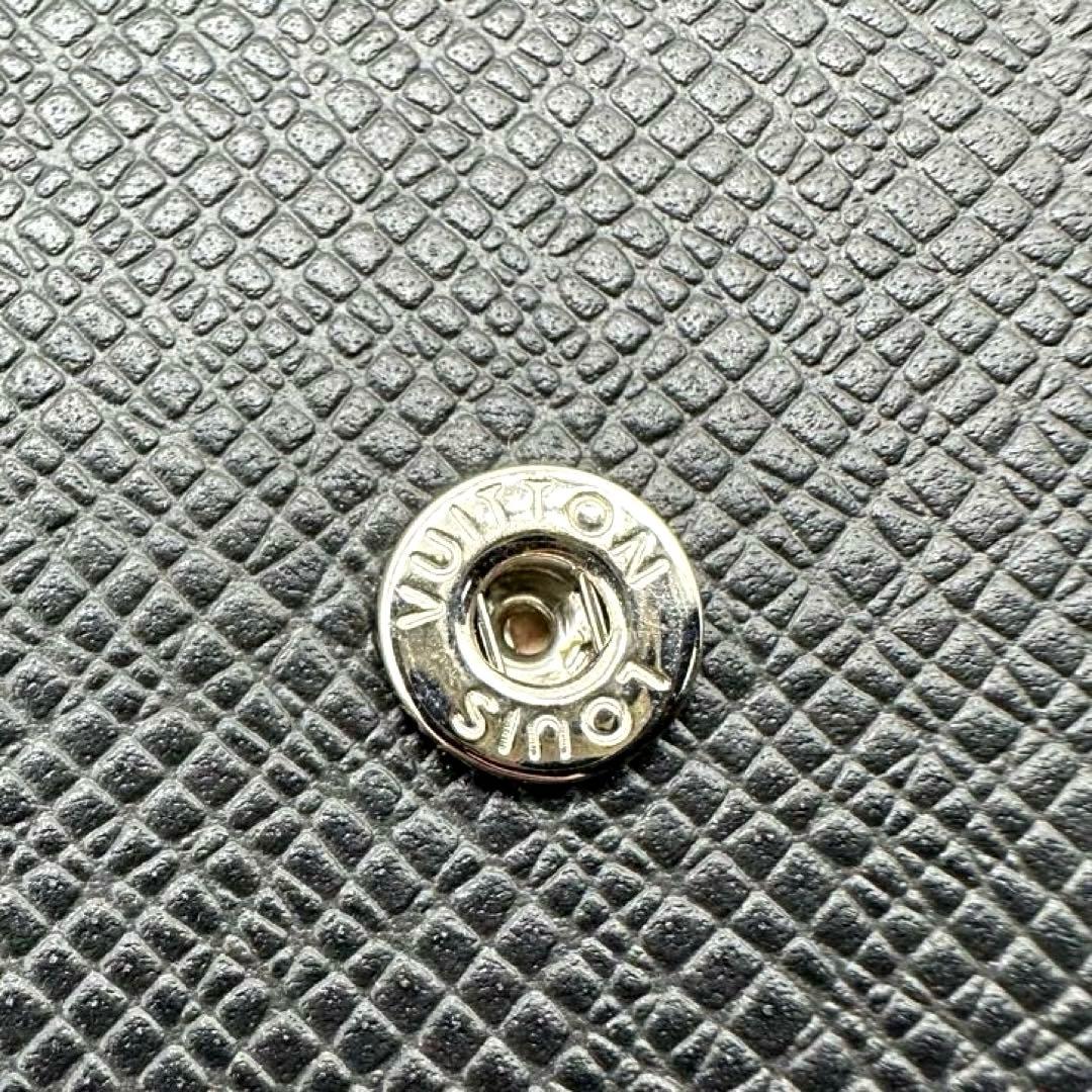 美品★ルイヴィトン 手帳カバー アジェンダMM タイガ 黒　LVロゴ　本革