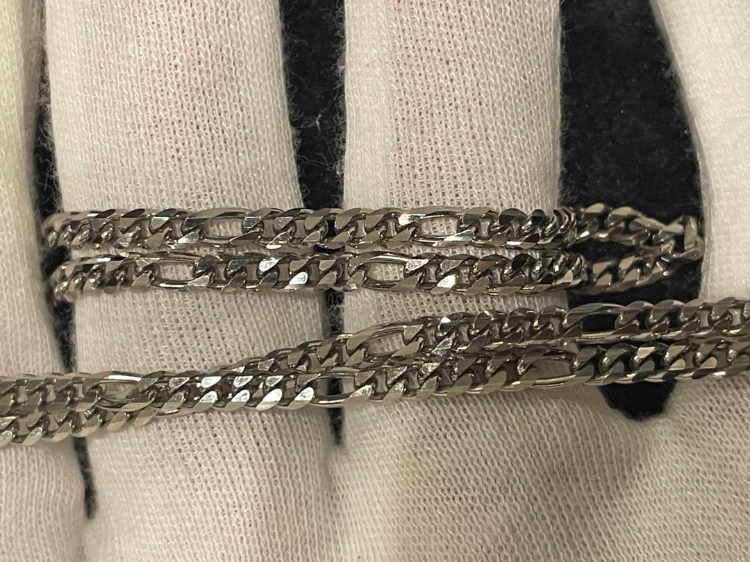 プラチナ　キヘイネックレス　喜平　フィガロチェーン　PT850 メンズ　PT刻印