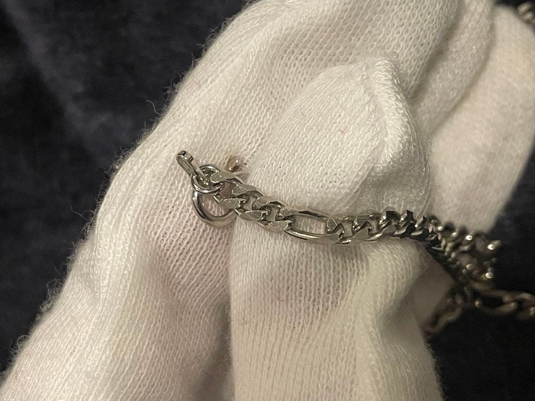 プラチナ　キヘイネックレス　喜平　フィガロチェーン　PT850 メンズ　PT刻印