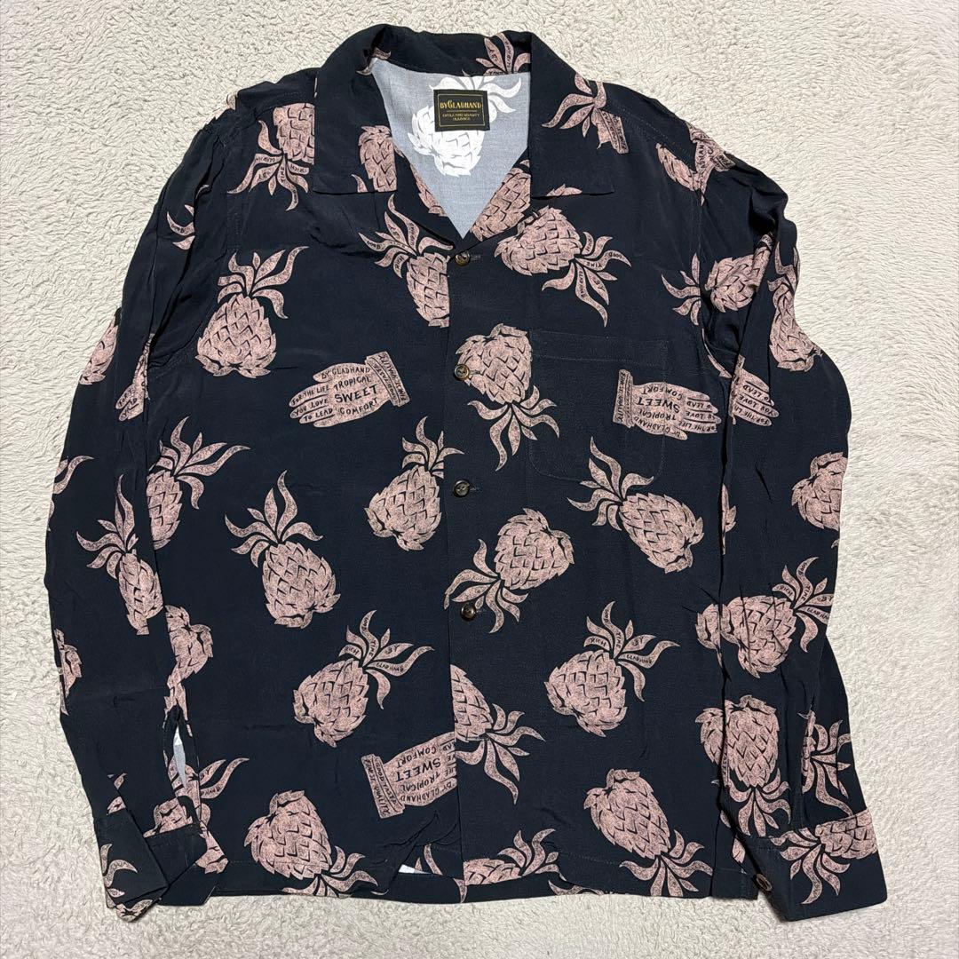 GLAD HAND パイナップル　レーヨンシャツ　L gangsterville