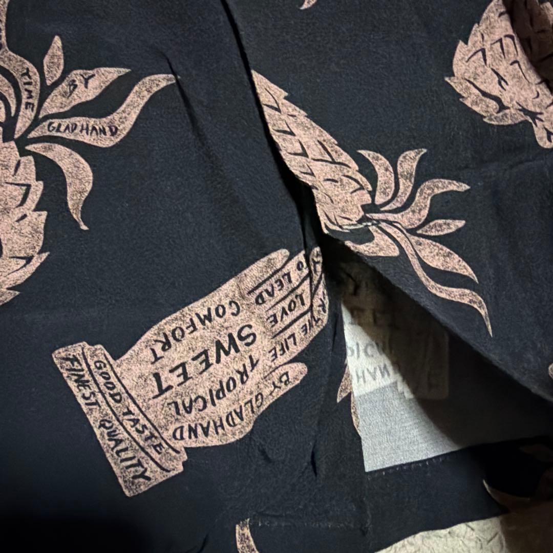 GLAD HAND パイナップル　レーヨンシャツ　L gangsterville