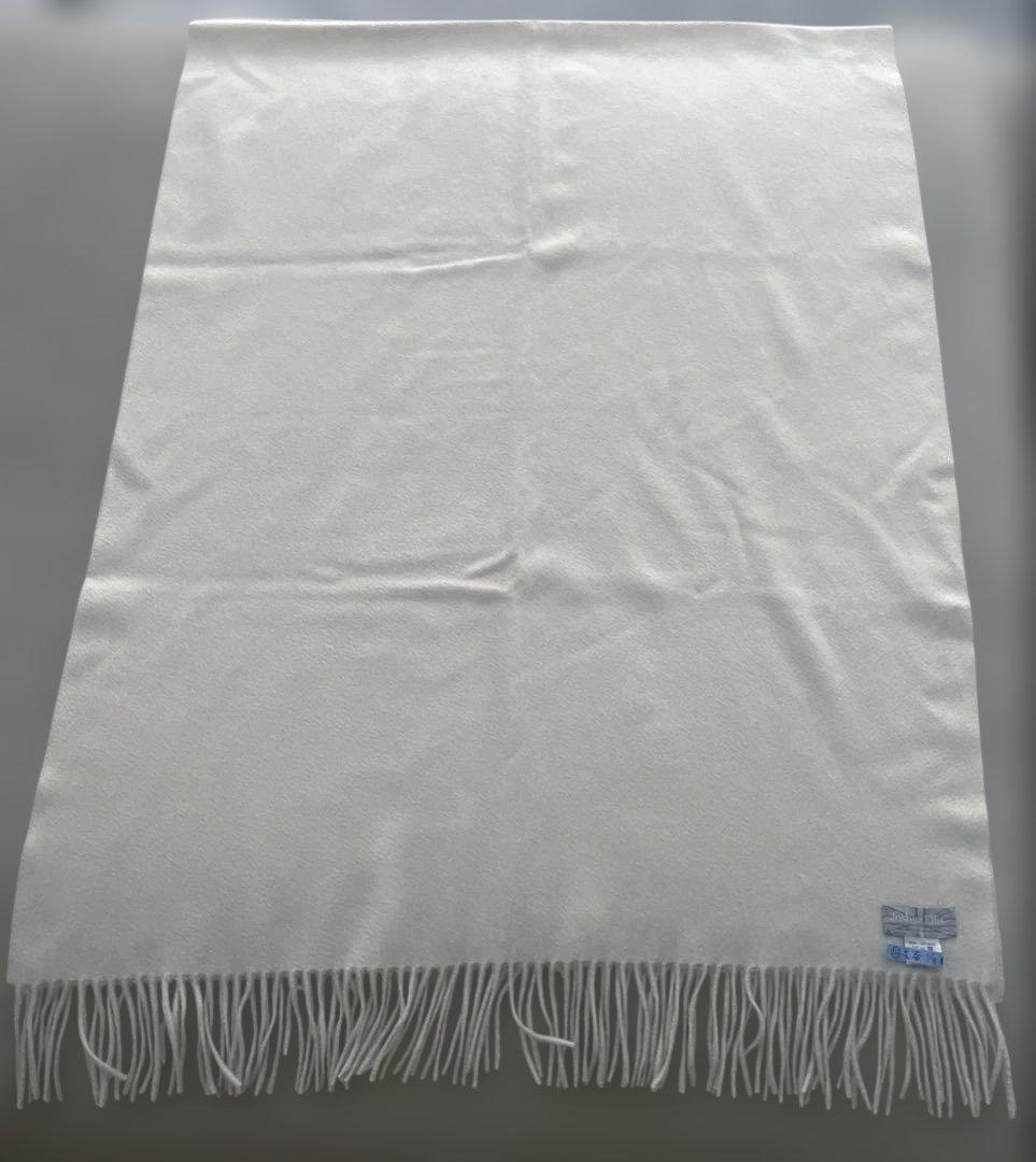 本日限定お値下げ　カシミヤ100% ジョシュアエリス　大判ストール　 ホワイト