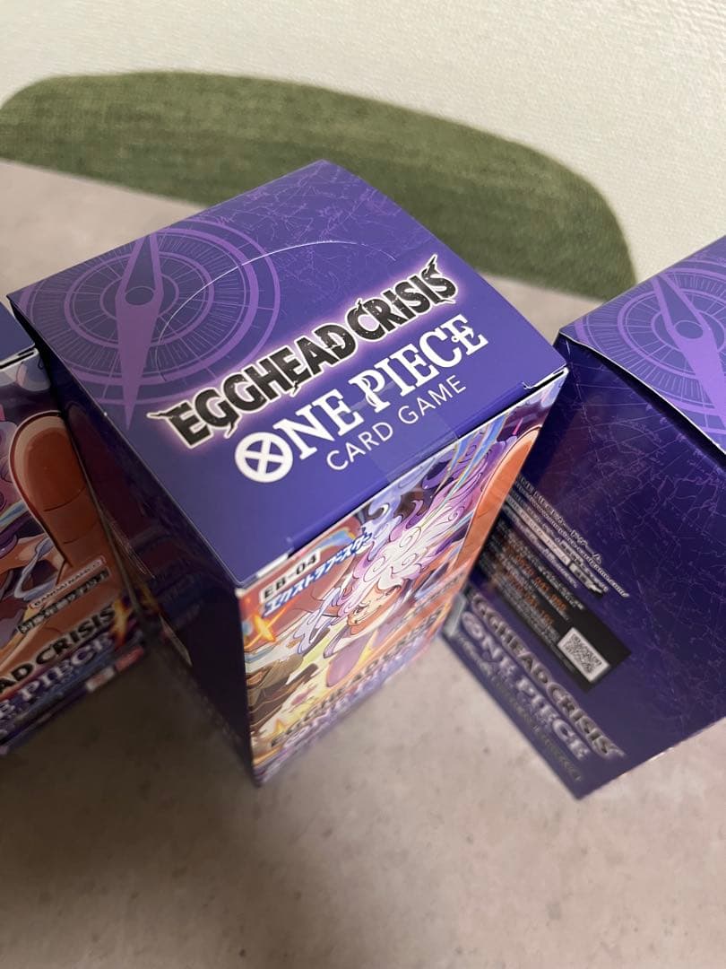 【新品未開封】ワンピースカード4BOX テープ付き　エッグヘッドクライシス