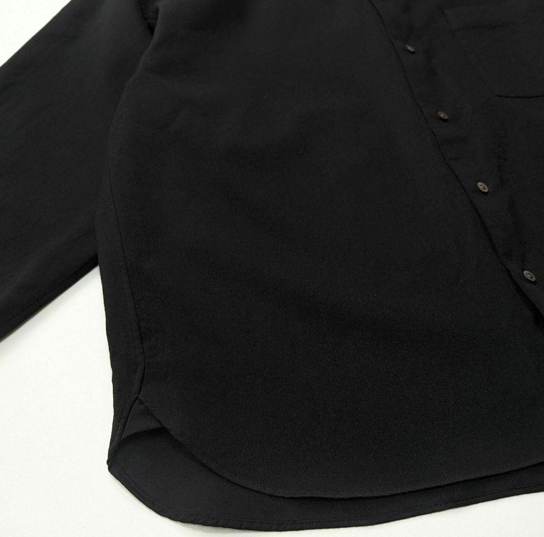 美品★メゾンスペシャル　ブラック　ウールシャツ　レギュラーカラー　オーバーサイズ