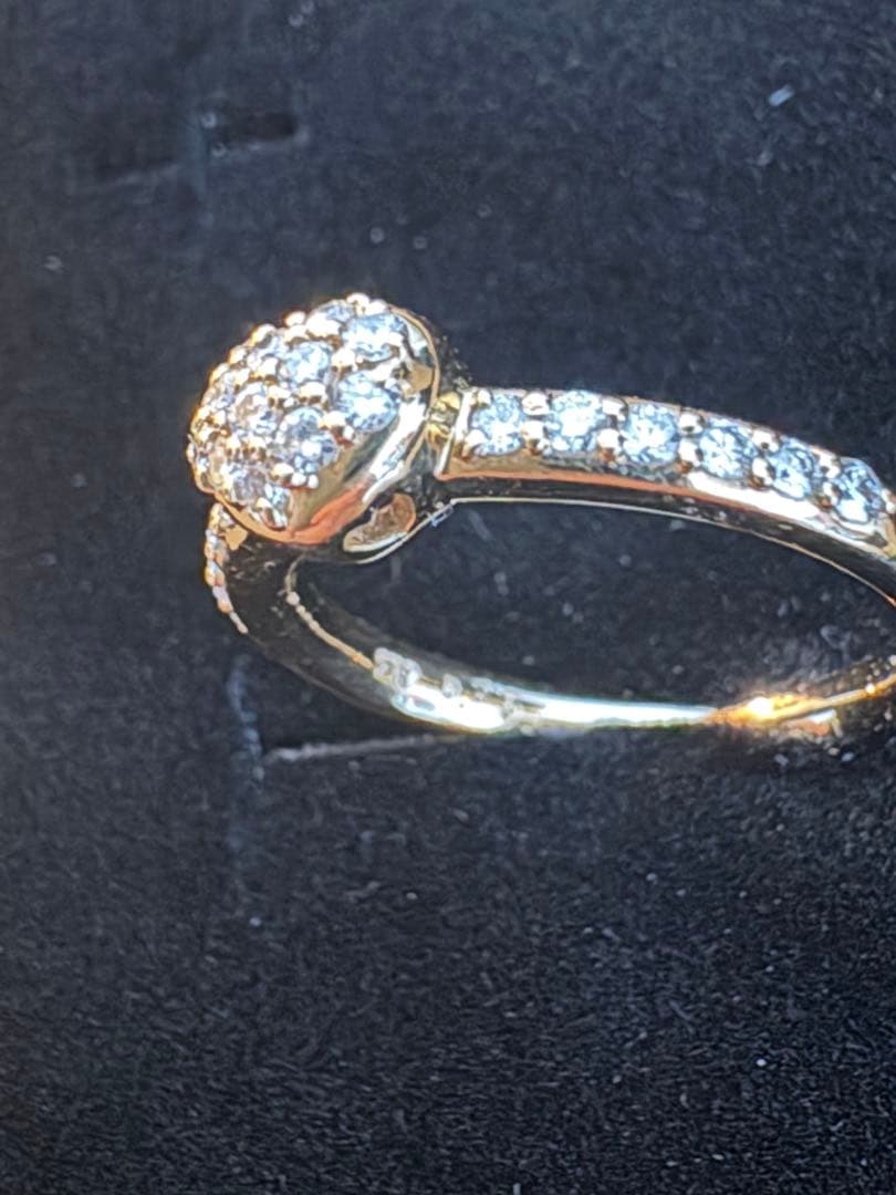 ポンテヴェキオ PonteVecchioハートパヴェリング K18