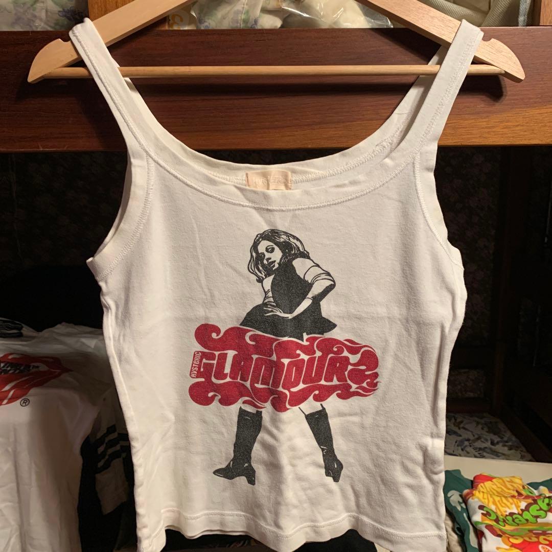 ヒステリックグラマーキャミソール ホワイトビクセンガール