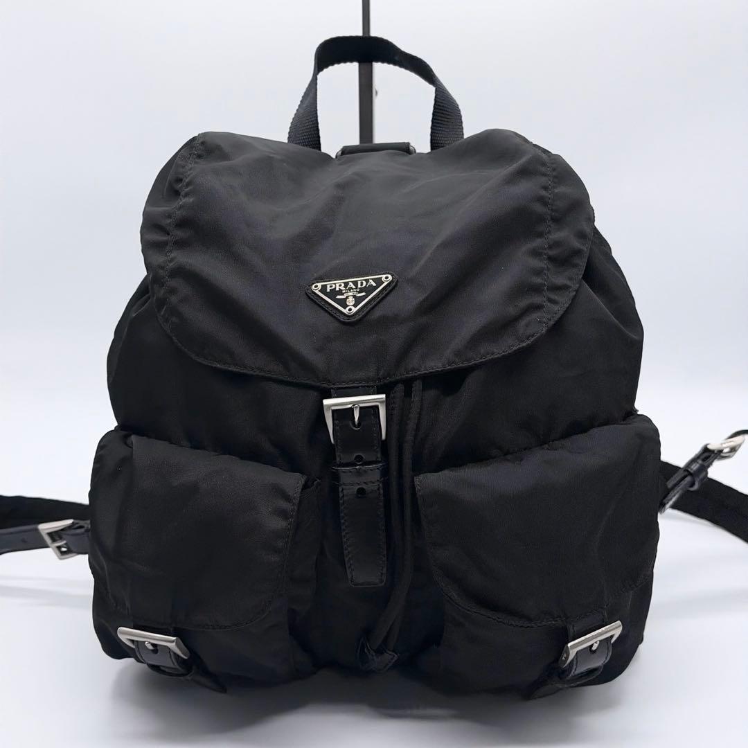 PRADA プラダ ナイロン リュックサック バックパック 三角プレート
