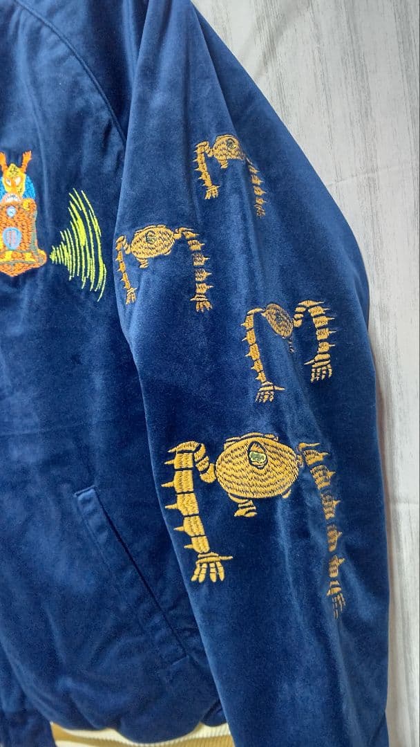 送料無料 未使用 GLB 天空の城　ラピュタ　 ベロア　スカジャン