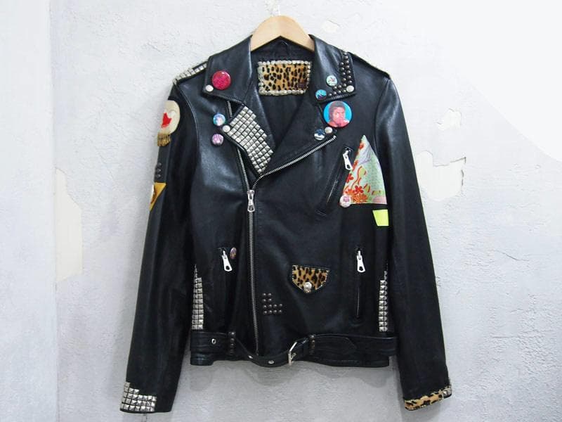 レア キムタク着用 FREE CITY レザー ダブル ライダース ジャケット