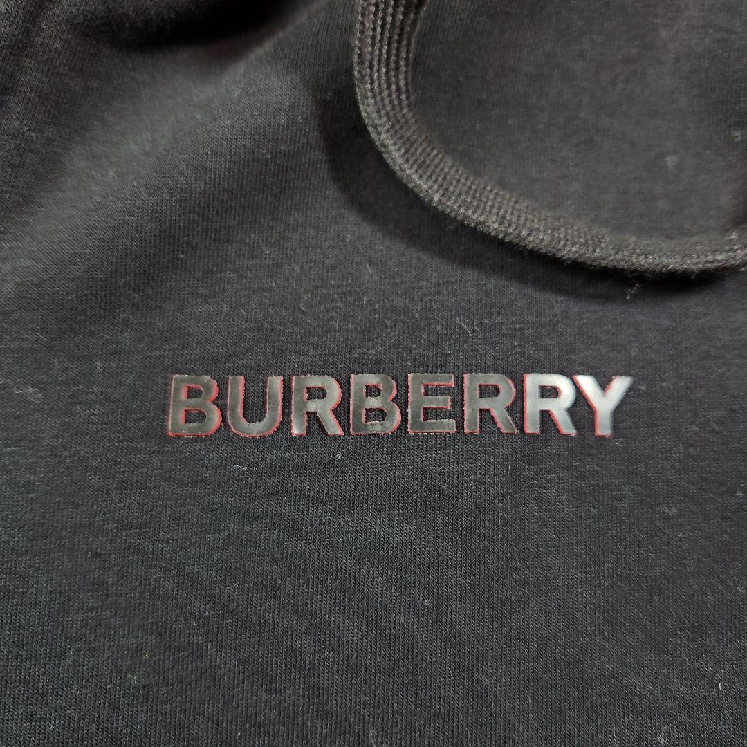 現行　BURBERRY　バーバリー　ロゴ　パーカー　ダブルジップ　コットン