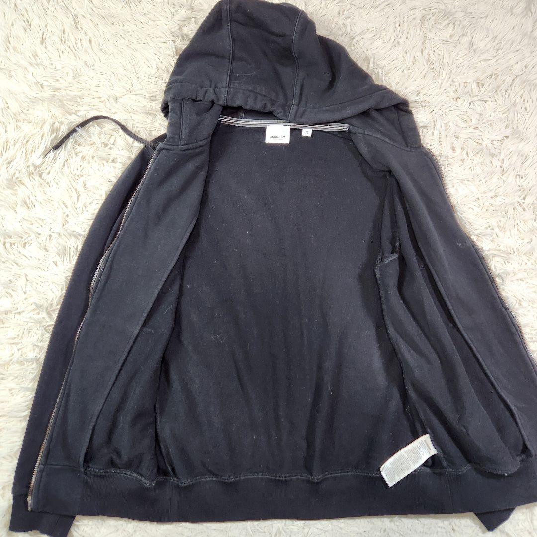 現行　BURBERRY　バーバリー　ロゴ　パーカー　ダブルジップ　コットン