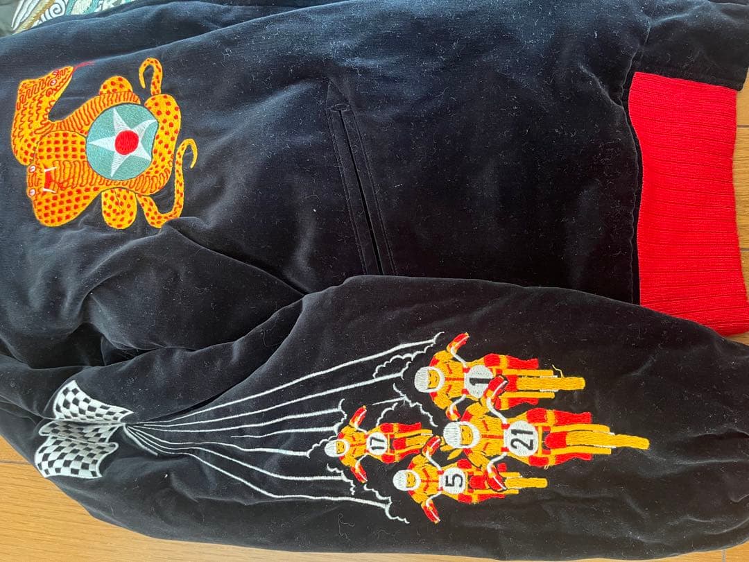 スカジャン 刺繍ドラゴンと鷲