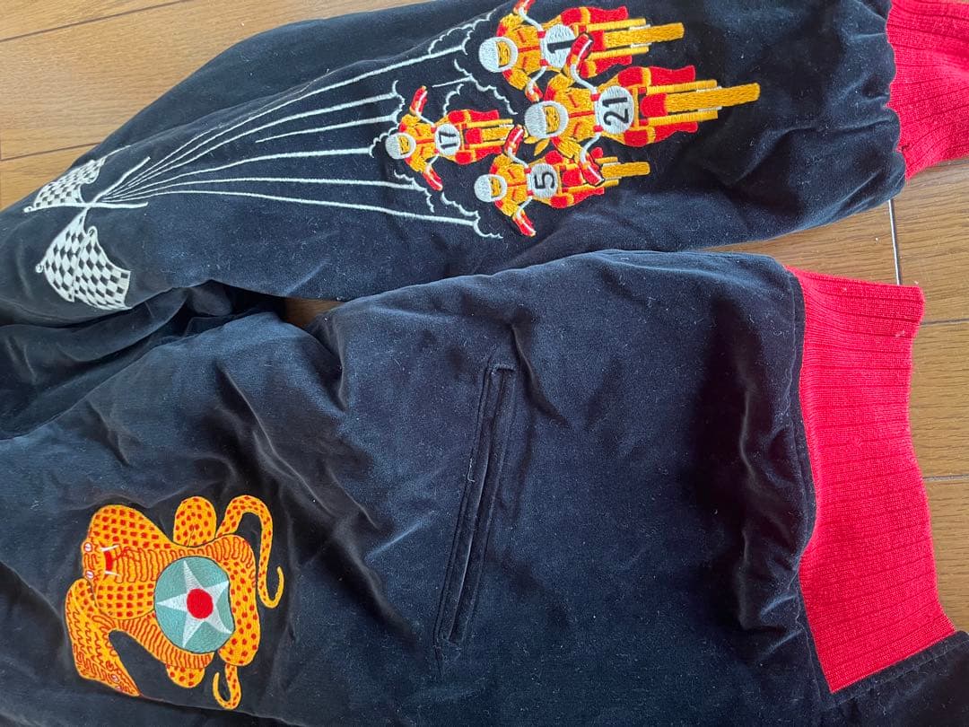 スカジャン 刺繍ドラゴンと鷲