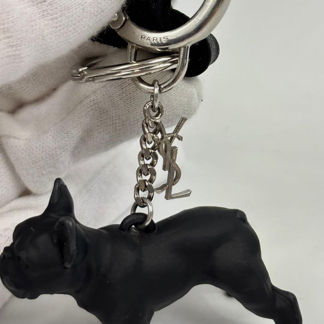 SAINT LAURENT PEPE KEYRING 現行 キーリング 犬