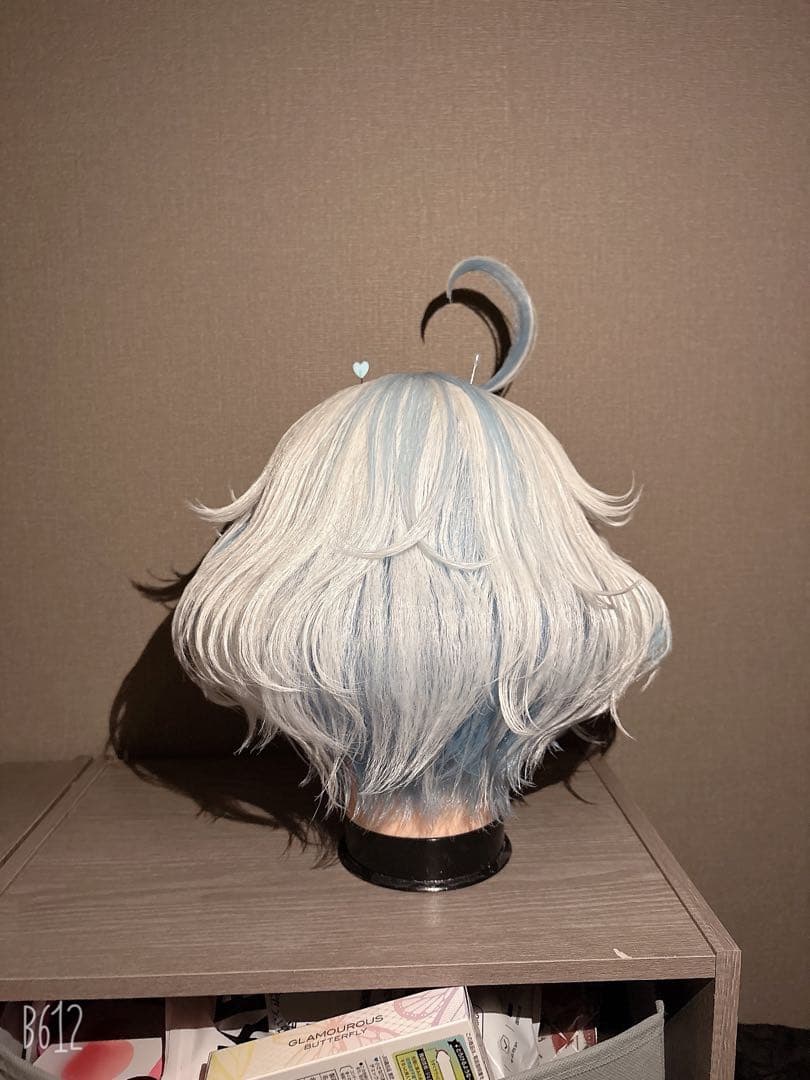 原神GENSHIN・フリーナ・コスプレ・ウィッグ　黒　セット済み