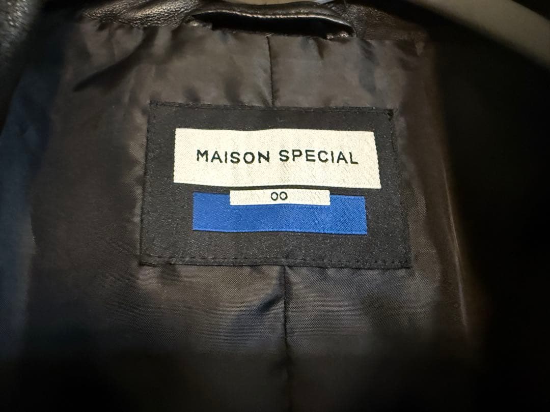 メゾンスペシャル　シープレザーシングルライダース