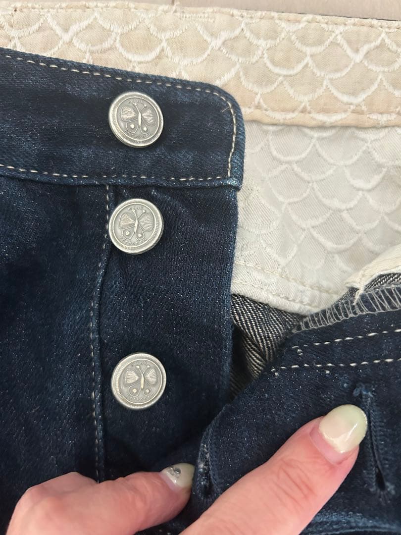 ミナペルホネン dn4364a always ロールアップデニム　サイズ36