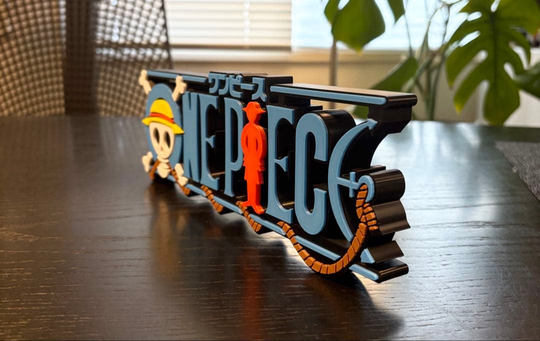 ワンピース ONE PIECE ビッグサイズ ロゴフィギュア 27cm z2