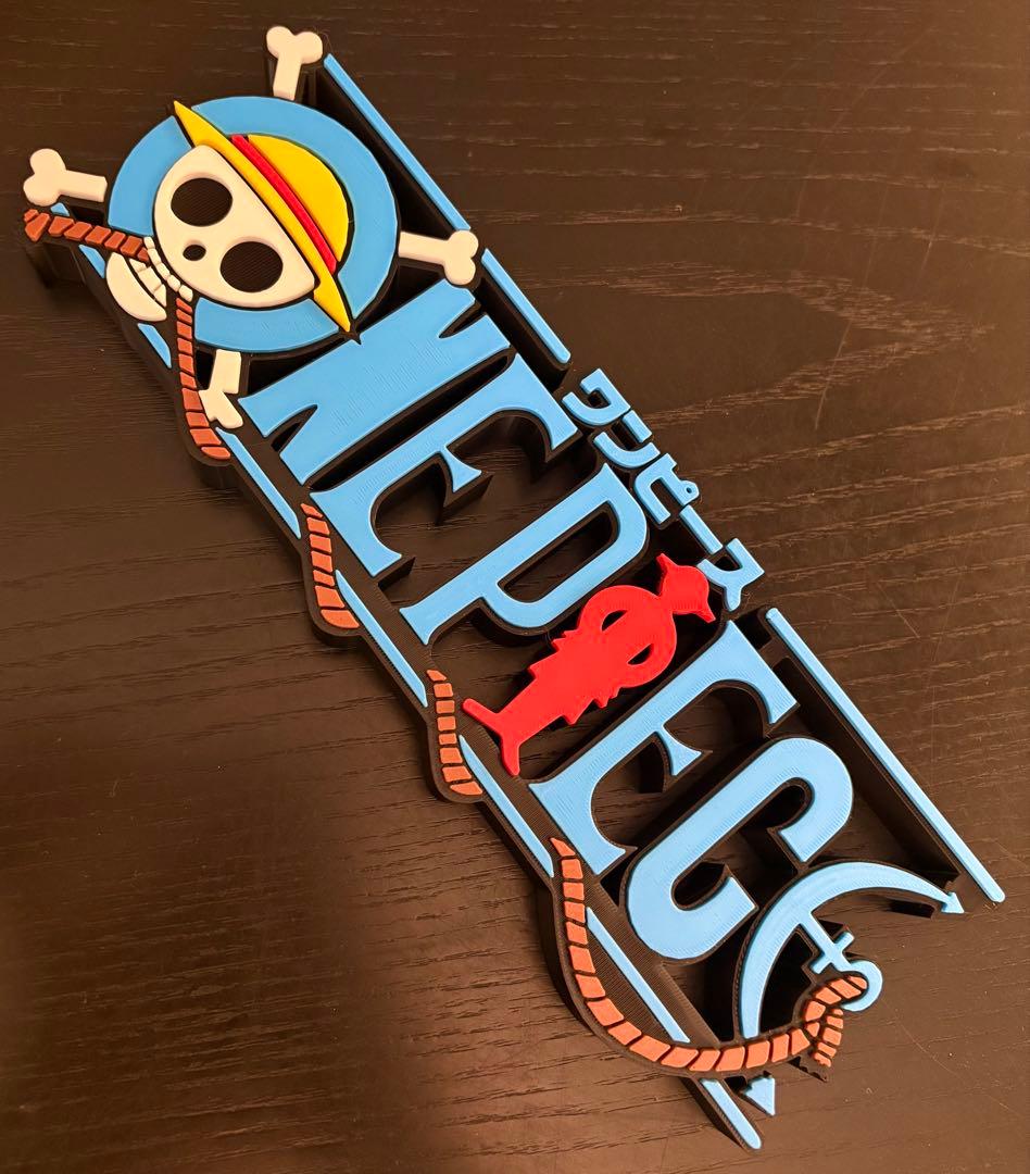 ワンピース ONE PIECE ビッグサイズ ロゴフィギュア 27cm z2