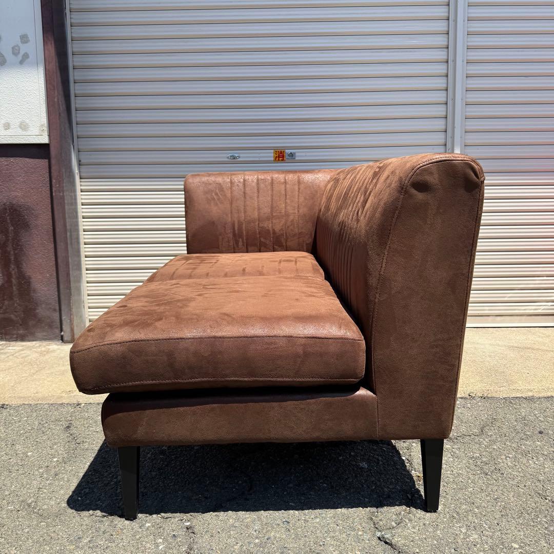 CRASHGATE GRESS SOFA ブラウン 二人掛け 片側アーム付き