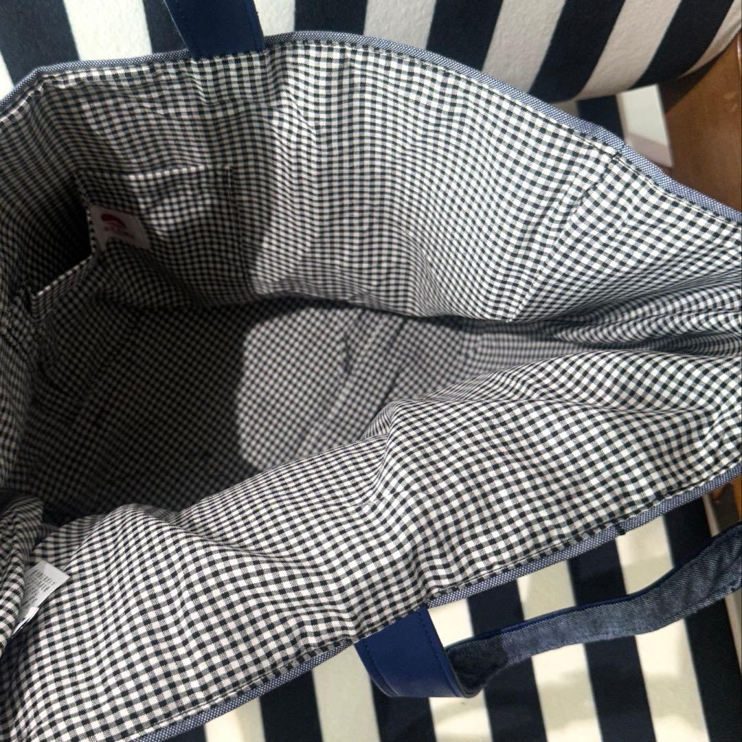 ファミリア　コラボ　BEAMS JAPAN キャラクター刺繍手提げバッグ