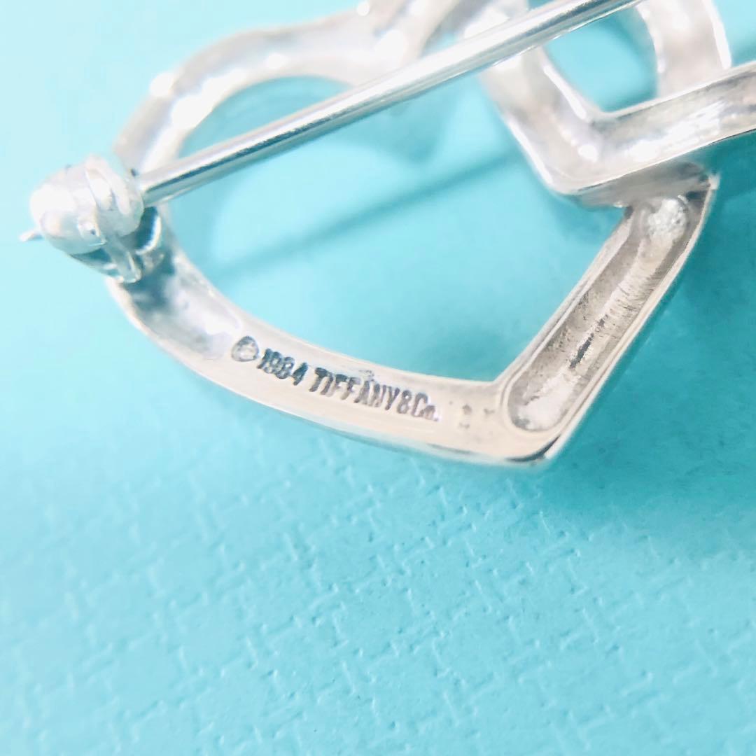 TIFFANY トリプルハート シルバー ブローチ M255010