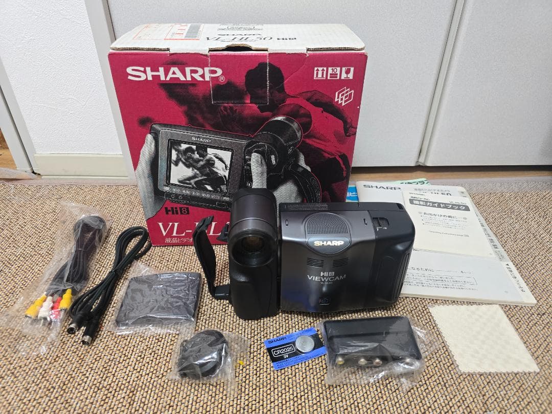 ニ*ん様 Hi8 録画／再生OK SHARP 液晶ビューカム VL-HL50＋ア