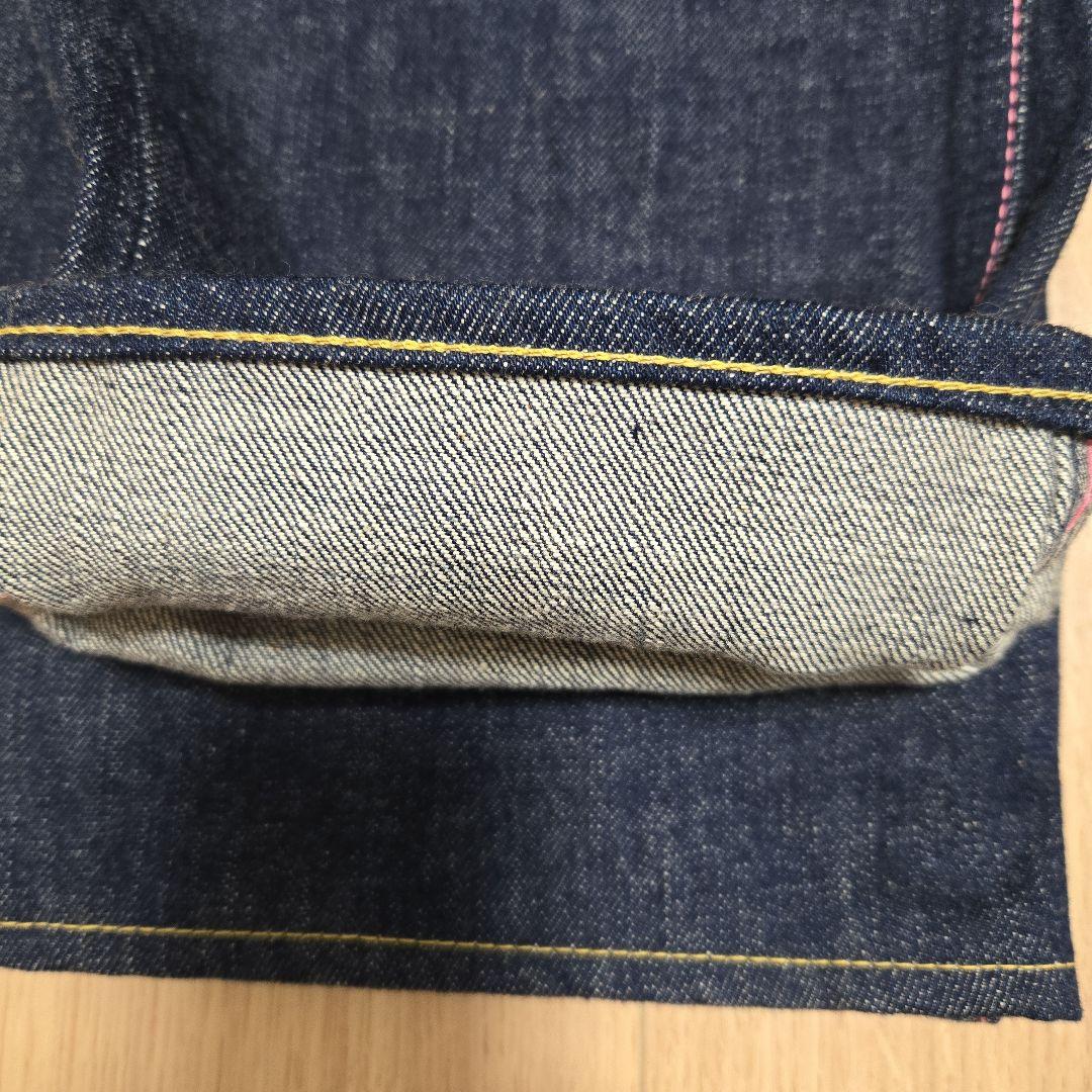 桃太郎ジーンズ ストレートデニム ダークブルー レディース W29