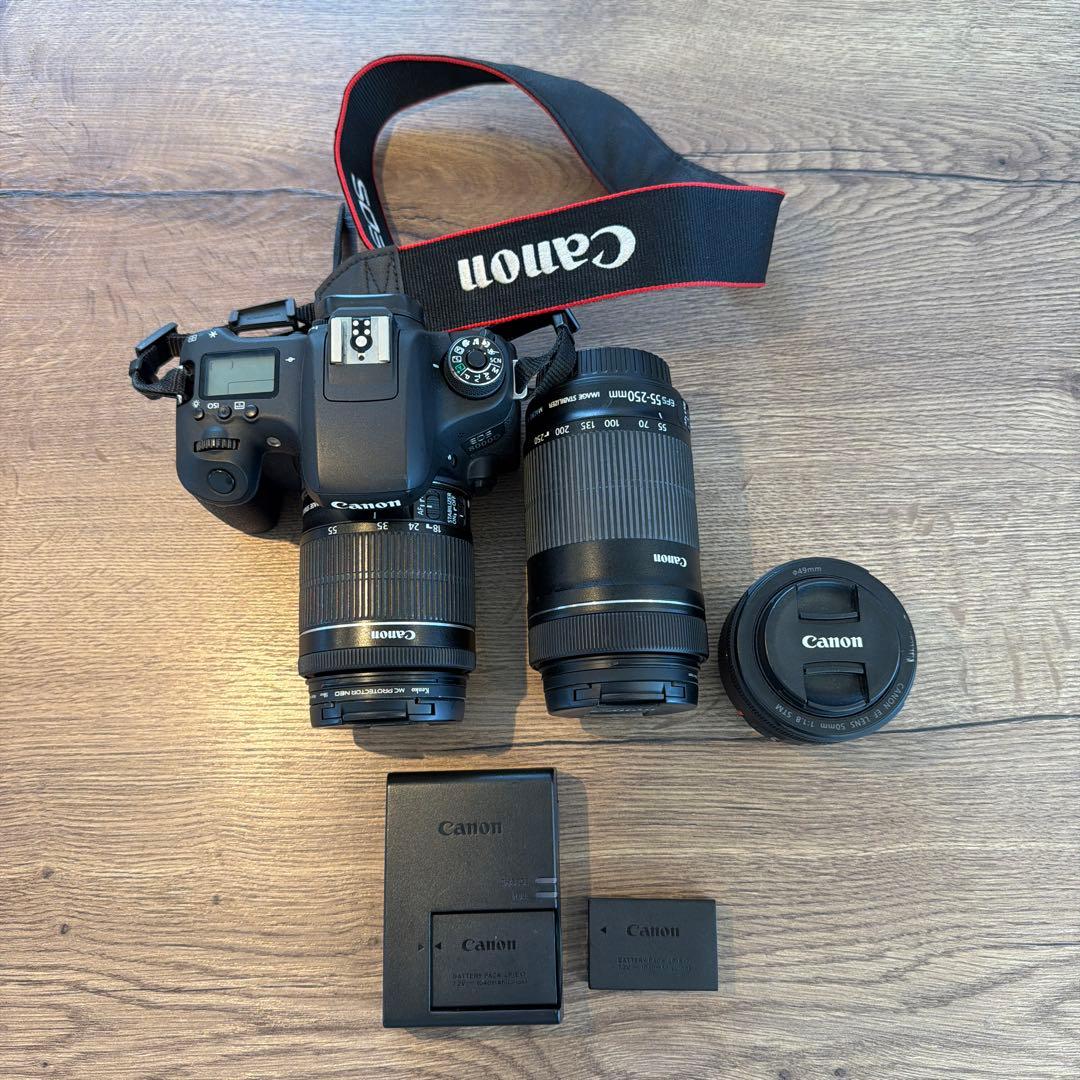 【お値下げ】Canon EOS 8000D 本体レンズ3本セット