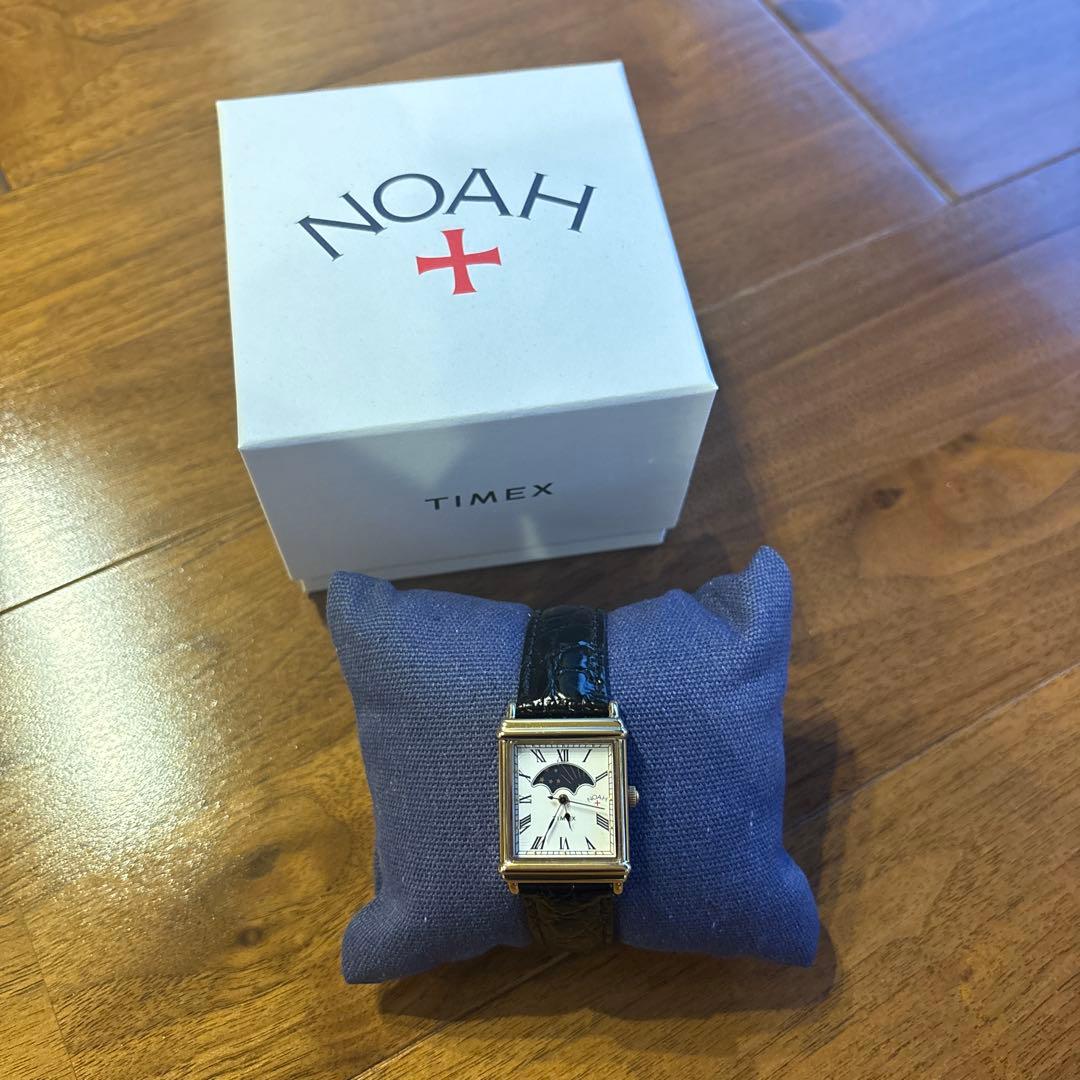 TIMEX NOAH コラボ 長方形レザー腕時計