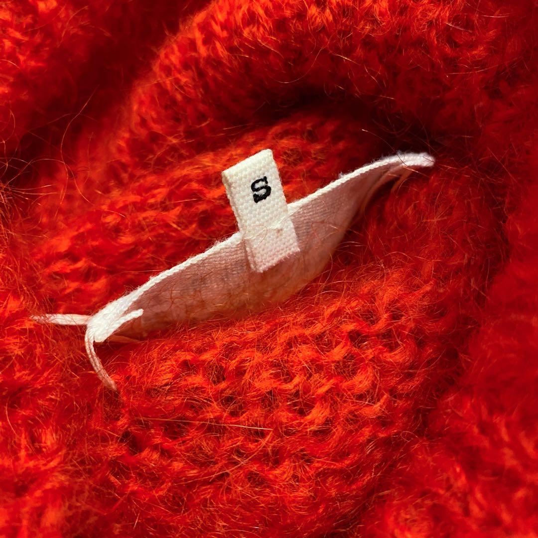 マルジェラ オーバーサイズモヘヤニット 赤 Sサイズ