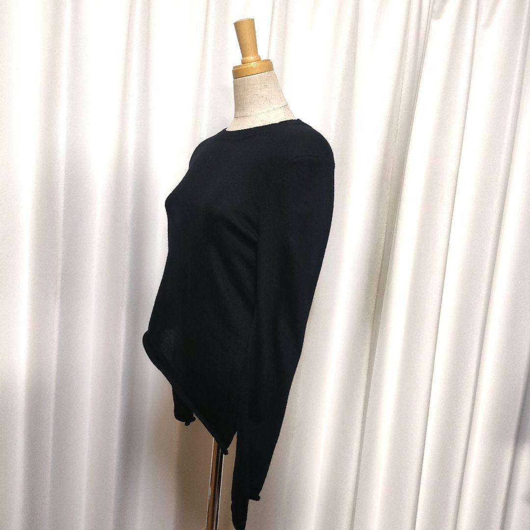 コムデギャルソン 薄手 クルーネック ウール ニット カットオフ