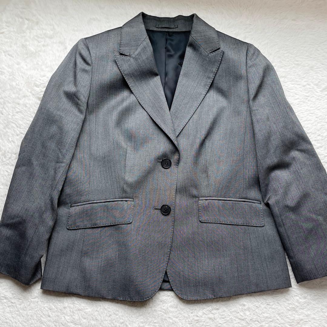 バーバリーロンドン　パンツスーツ　セットアップ　　シルク混　大きめXL