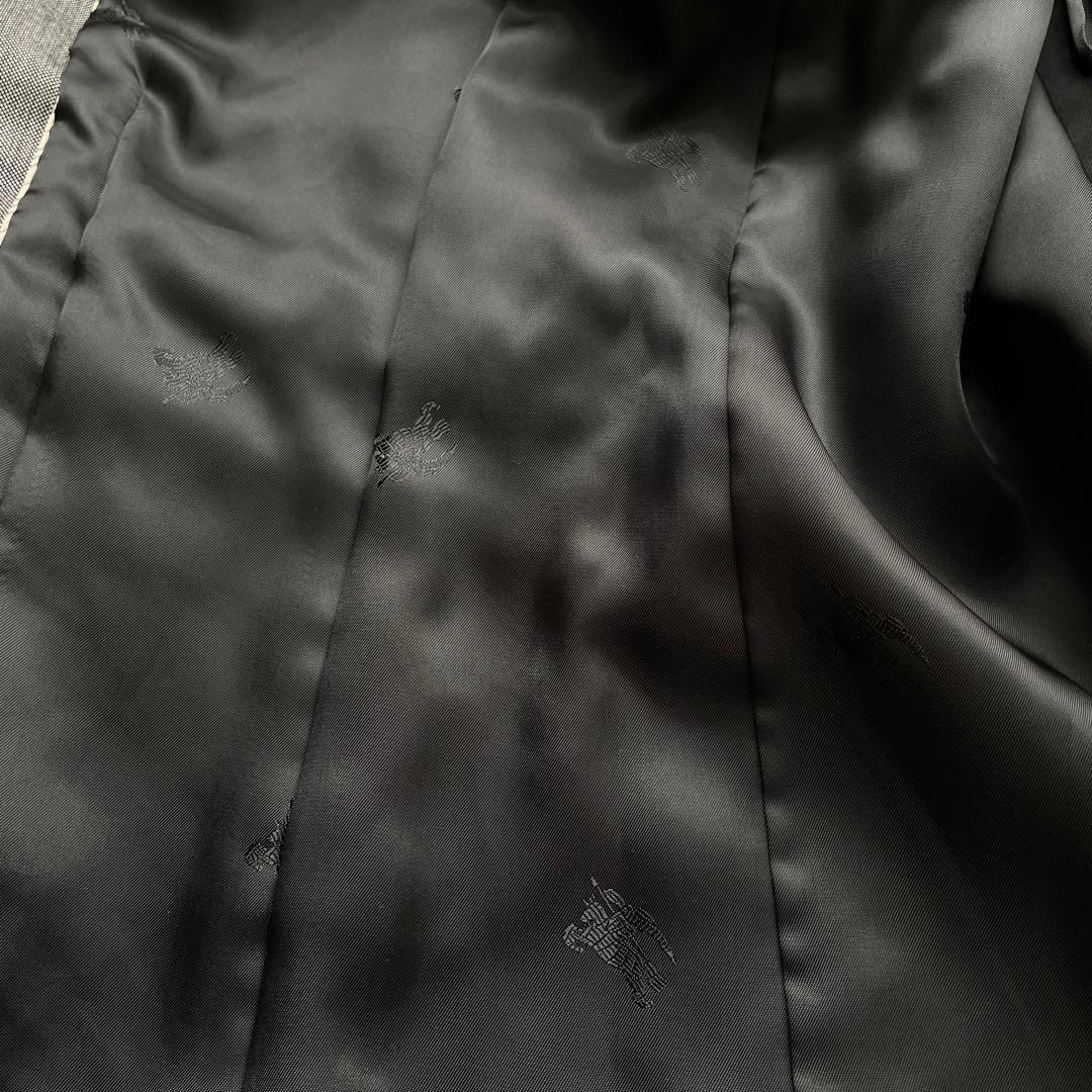 バーバリーロンドン　パンツスーツ　セットアップ　　シルク混　大きめXL