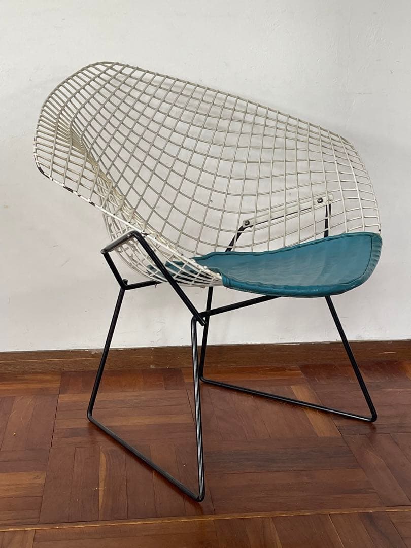 Knoll ヴィンテージ ハリーベルトイア ダイヤモンド チェア シートパット付