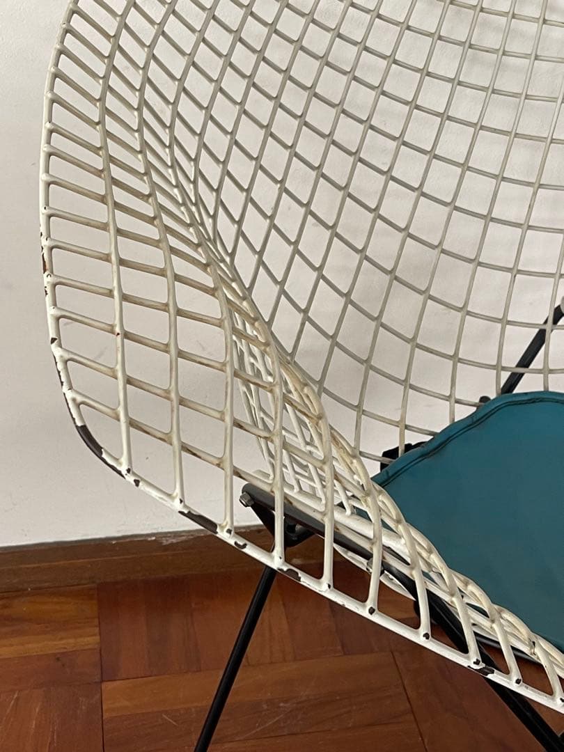 Knoll ヴィンテージ ハリーベルトイア ダイヤモンド チェア シートパット付