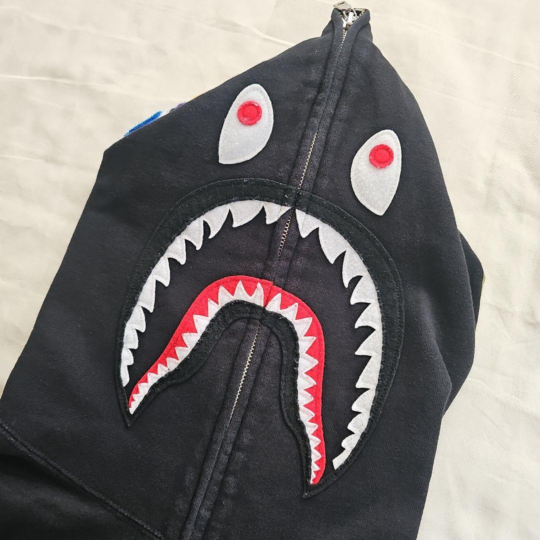 A BATHING APE シャーク フルジップ フーディー