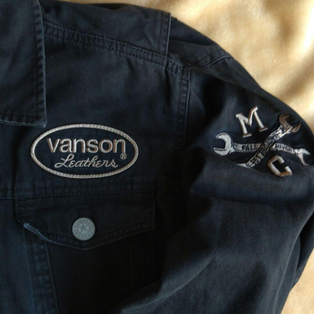 バンソン ツナギ XL 刺繍 ブラック 黒 バイカー バイク