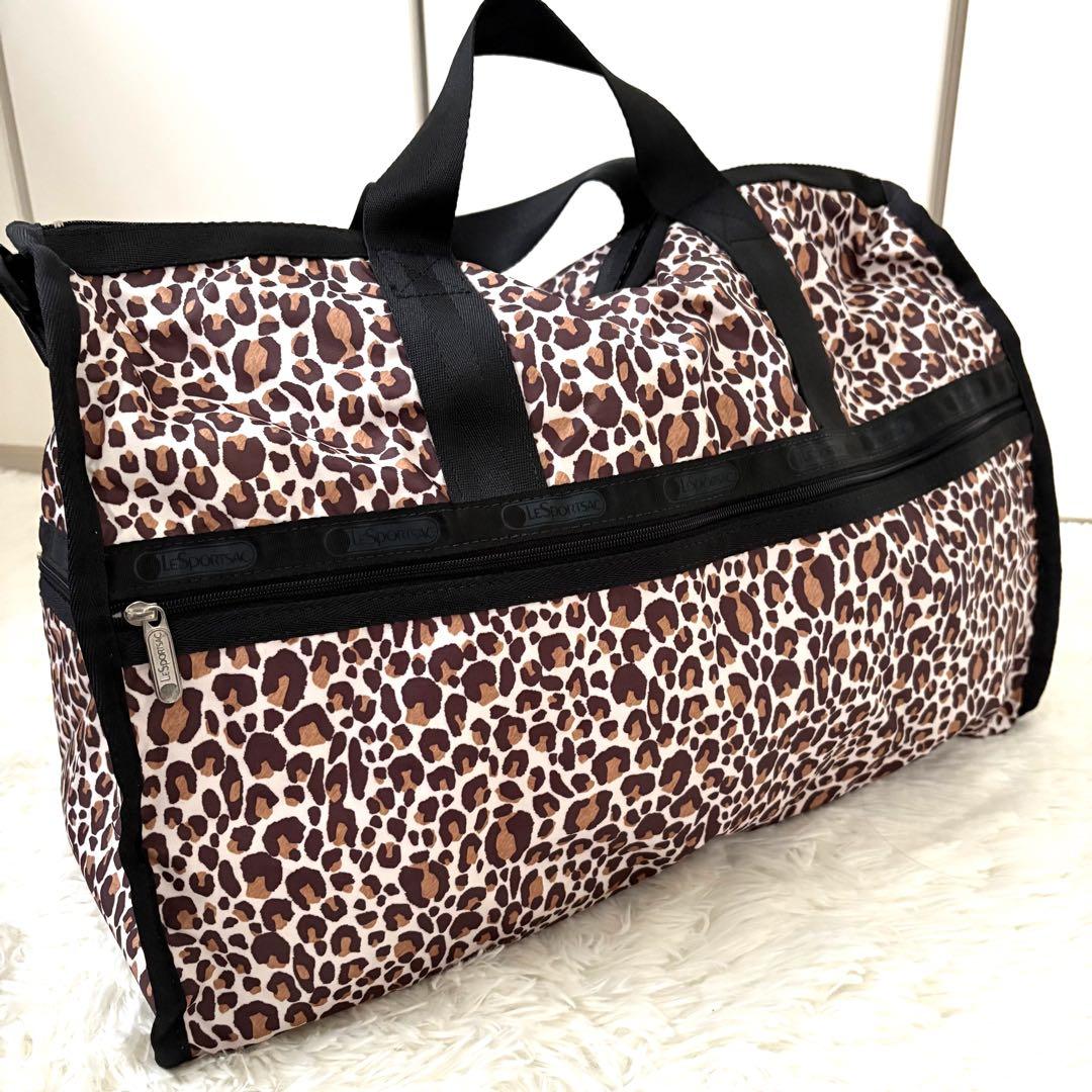 未使用品☆レスポートサック　ボストンバッグ　ラージ　ウィークエンダー　ポーチ　豹