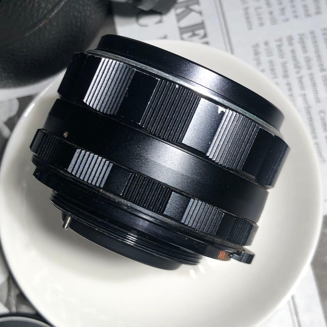 純正付属品付PENTAX SUPER TAKUMAR 50mm f1.4 m42