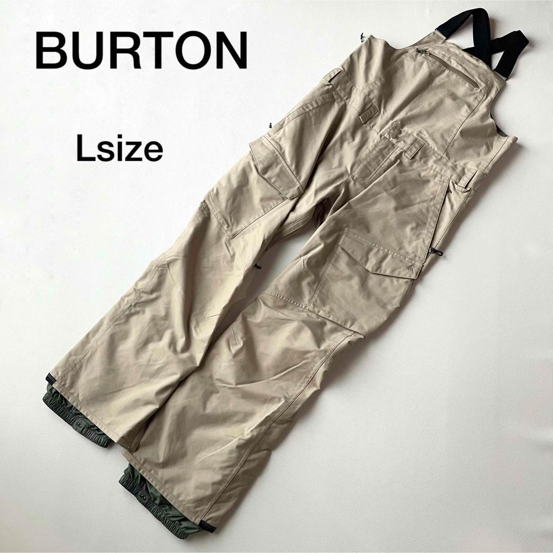 5466skf【美品】バートンビブ パンツ RESERVE ベージュ