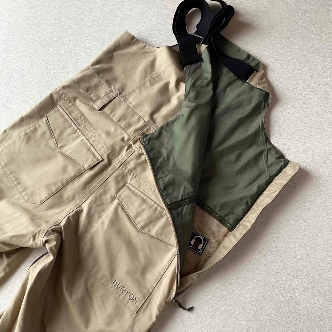 5466skf【美品】バートンビブ パンツ RESERVE ベージュ