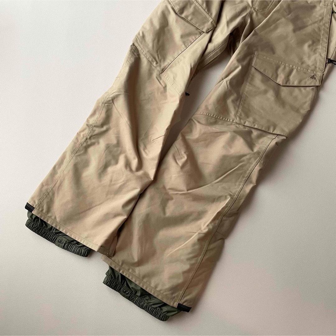 5466skf【美品】バートンビブ パンツ RESERVE ベージュ
