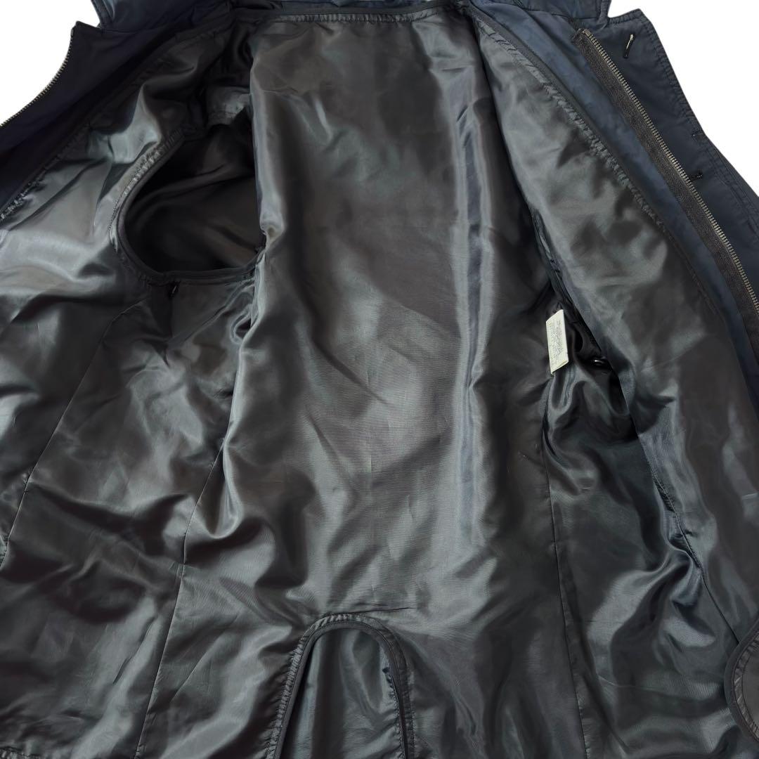 JOSEPH ABBOUD ジョセフアブード コート ネイビー L ミドル丈