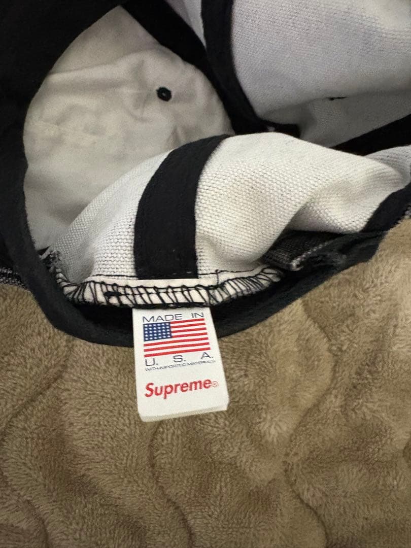 SUPREME Pigment S Logo 6-Panel キャップ 黒