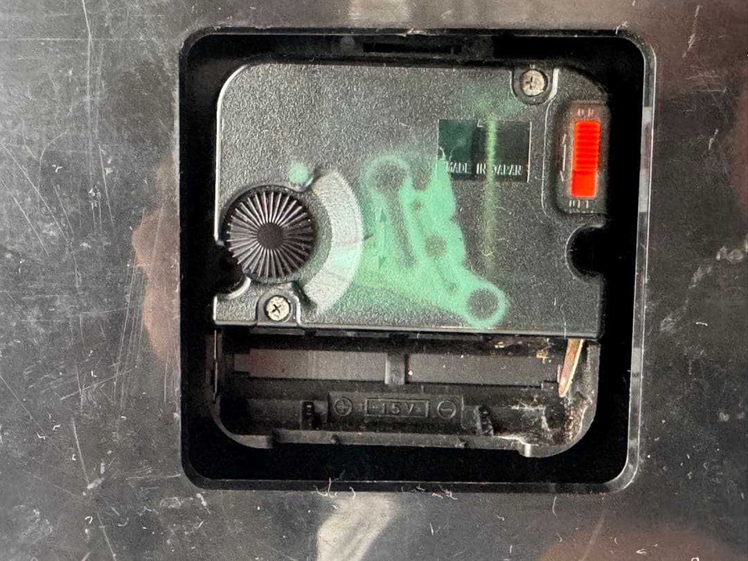 ポストモダン 掛け時計 置時計 ピラミッド型 黒 動作確認済