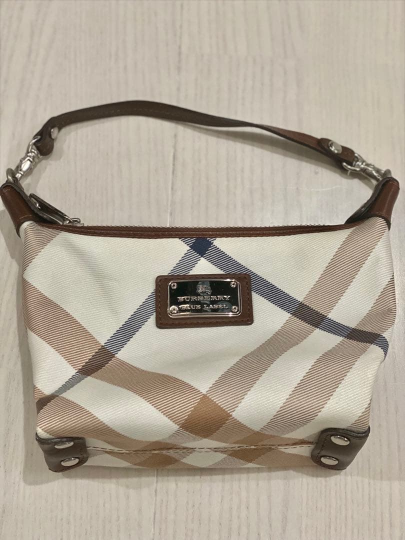 BURBERRY BLUELABEL アクセサリーポーチ ハンドバッグ
