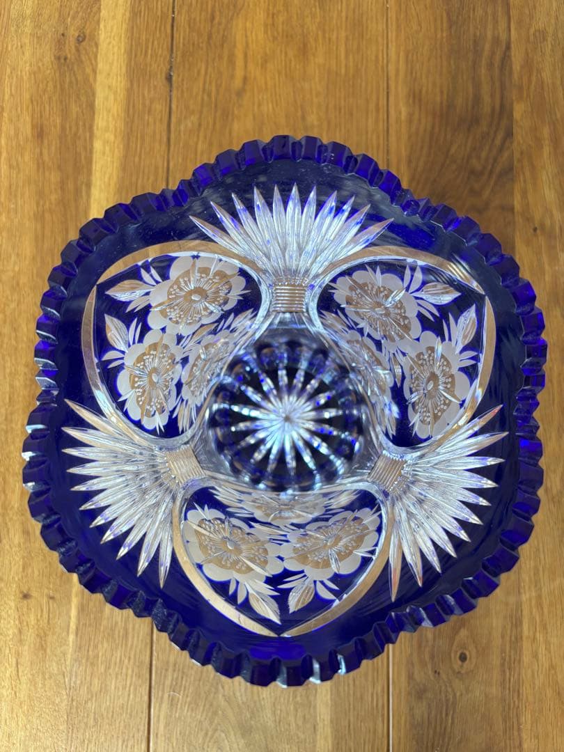 新品 ドレスデンクリスタルガラス花瓶