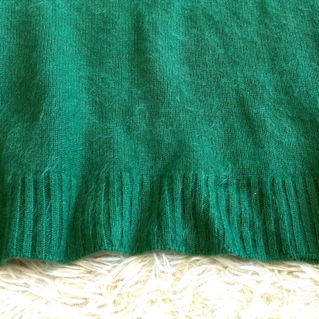 ドゥロワー Drawer 7G カシミヤ100% ニット クルーネック シャギー