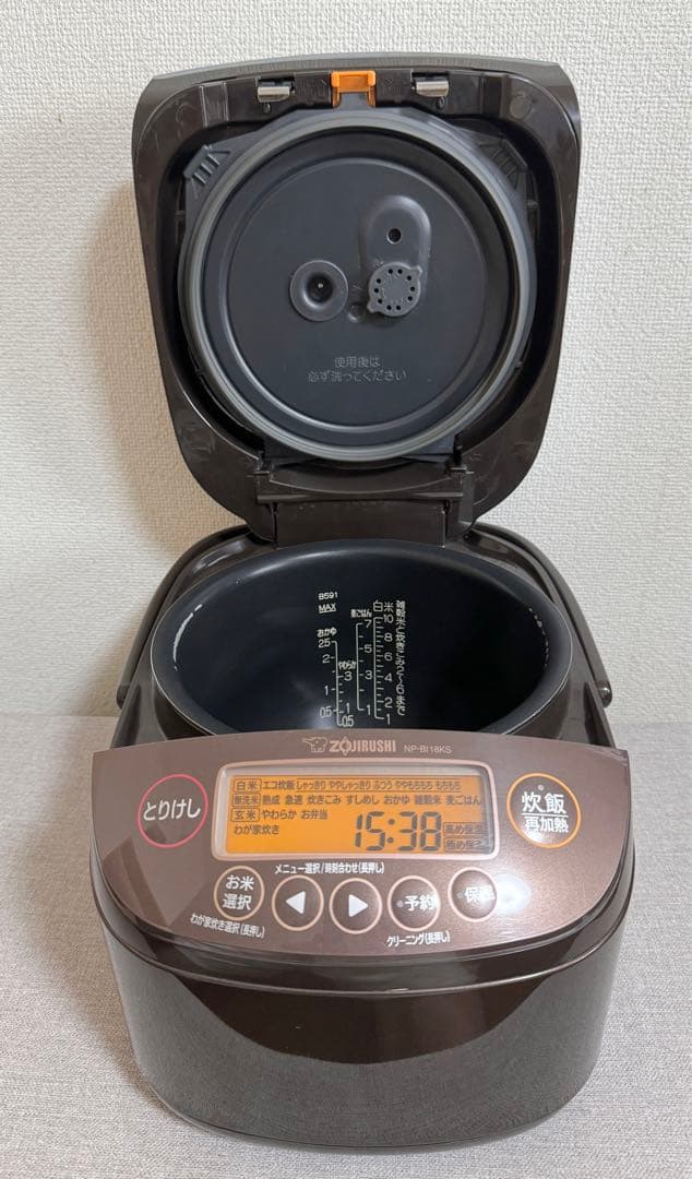 象印 極め炊き 圧力IH炊飯ジャーNP-BI18KS 動作保証
